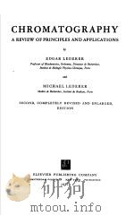 CHROMATOGRAPHY PDF电子版封面 EDGAR LEDERER