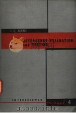 DETERGENCY EVALUATION AND TESTING PDF电子版封面 JAY C·HARRIS