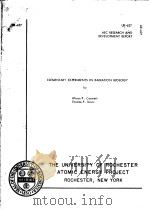 ELEMENTARY EXPERIMENTS IN RADIAION PDF电子版封面 P·CASARETT