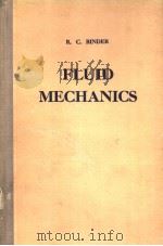 FLUID MECHANICS PDF电子版封面 R·C·BINDER PH·D