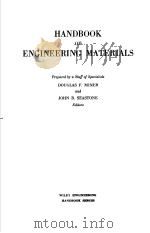 HANDBOOK OF ENGINEERING MATERIALS PDF电子版封面 DOUGLAS F.MINER
