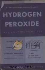 HYDROGEN PEROXIDE PDF电子版封面 WALTER C·SCHUMB