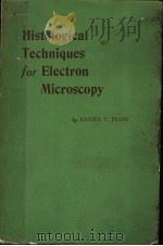 HISTOLOGICAL TECHNIQUES FOR ELECTRON MICROSCOPY PDF电子版封面 DANIEL C·PEASE