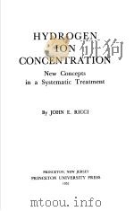 HYDROGEN ION CONCEN TRATION RICC I PDF电子版封面 JOHN E·RICCI