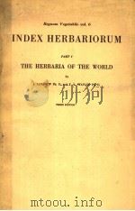 INDEX HERBARIORUM PDF电子版封面 J·LANJOUW PH·D·AND F·A·STAFLEU