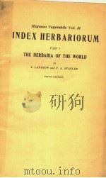 INDEX HERBARIORUM PDF电子版封面 J·LANJOUW AND F·A·STAFLEU