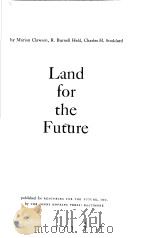 LAND FOR THE FUTURE PDF电子版封面
