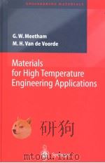 MATERIALS FOR HIGH TEMPERATURE ENGINEERING APPLICATIONS（ PDF版）