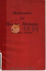 MATHEMATICS FOR QUANTUM MECHANICS     PDF电子版封面     