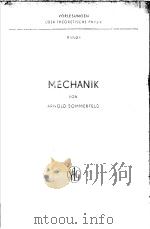 MECHANIK PDF电子版封面