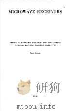 MICROWAVE RECEIVERS PDF电子版封面 S.N.VAN VOORHIS