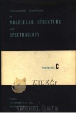 MOLECULAR STRUCTURE AND SPECTROSCOPY PREPRINTS C PDF电子版封面