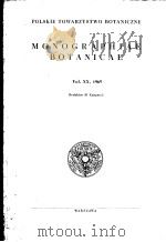 MONOGRAPHIAE BOTANICAE VOLUME X PDF电子版封面 ADAM JASIEWICZ