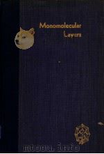 MONOMOLECULAR LAYERS PDF电子版封面 HARRY SOBOTKA