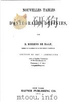 NOUVELLES TABLES D'INTEGRALES DEFINIFS PDF电子版封面 D.BIERENS DE HAAN