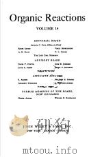 ORGANIC REACTIONS EDITOR ACCOPE VOLUME　XIV（ PDF版）