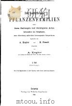PFLANZENFAMILIEN Ⅰ.TEIL ABTEIIUNG 4. PDF电子版封面 A.ENGLER