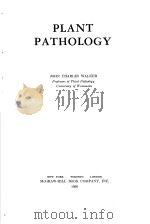 PLANT PATHOLOGY PDF电子版封面 JOHN CHARLES WALKER