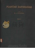 PLANTAE DAVIDIANAE TOME 1 PDF电子版封面 M·A·FRANCHET