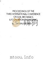 PROCEEDINGS OF THE THIRD INTERNATIONAL CONFERENCE ON SOIL MECHANICS AND FOUNDATION ENGINEERING VOLUM 1953 PDF电子版封面