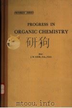 PROGRESS IN ORGANIC CHEMISTRY 2 PDF电子版封面 J·W·COOK