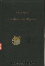 ROBERT FRICKE LEHRBUCH DER ALGEBRA Ⅱ PDF电子版封面