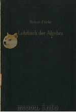 ROBERT FRICKE LEHRBUCH DER ALGEBRA Ⅲ PDF电子版封面