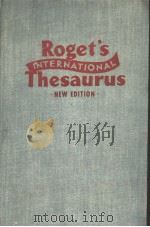 ROGET'S INTERNATIONAL THESAURUS NEW EDITION PDF电子版封面