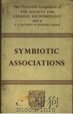 SYMBIOTIC ASSOCIATIONS PDF电子版封面 P·S·NUTMAN