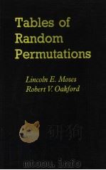 TABLES OF RANDOM PERMUTATIONS PDF电子版封面
