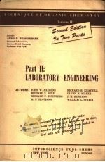 TECHNIQUE OF ORCANIC CHEMISTRY VOLUME Ⅲ PDF电子版封面