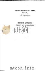 TENSOR ANALYSIS THEORY AND APPLICATIONS PDF电子版封面