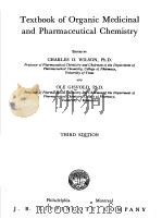 TEXTBOOK OF ORGANIC MEDICINAL AND PHARMACEUTICAL CHEMISTRY PDF电子版封面 CHARLES O·WILSON