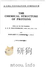 THE CHEMICAL STRUCTURE OF PROTEINS PDF电子版封面 MARGARET P·CAMERON M·A· A·B·L·