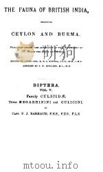 THE FAUNA OF BRITISH INDIA CEYLON AND BURMA VOL.Ⅴ PDF电子版封面 CAPT.PJ.BARRAUD F.E.S. F.Z.S.