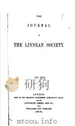 THE LINNEAN SOCIETY Ⅰ PDF电子版封面