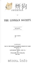 THE LINNEAN SOCIETY Ⅲ PDF电子版封面