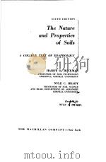 THE NATURE AND PROPERTIES OF SOILS A COLLEGE TEXT OF EDAPHOLOGY SIXTH EDITION PDF电子版封面 NYLE C.BRADY