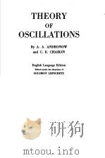 THEORY OF OSCILLATIONS PDF电子版封面
