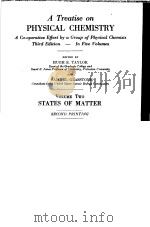 TREATISE ON PHYSICAL CHEMISTRY VOLUME TWO PDF电子版封面