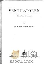 VENTILATOREN PDF电子版封面 ING·DR·TECHN·OSKAR BACK