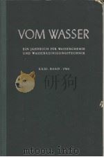 VOM WASSER EIN JAHRBUCH FUR WASSERCHEMIE UND WASSERREINIGUNGSTECHNIK（ PDF版）