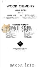 WOOD CHEMISTRY VOLUME 2 PDF电子版封面 LOUIS E.WISE