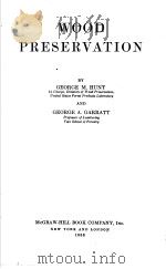 WOOD PRESERVATION PDF电子版封面 GERRGE M.HUNT