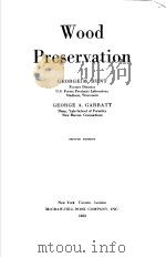 WOOD PRESERVATION PDF电子版封面 GEORGE M.HUNT