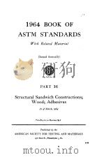 1964 BOOK OF ASTM STANDARDS PART 16 PDF电子版封面