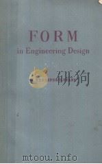FORM IN ENGINEERING DESIGN PDF电子版封面 J.BERESFORD-EVANS