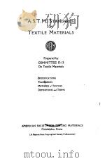 A.S.T.M.STANDARDS ON TEXTILE MATERIALS 1933 PDF电子版封面