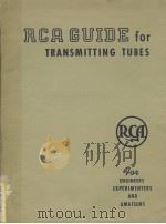 RCA GUIDE FOR TRANSMITTING TUBES PDF电子版封面