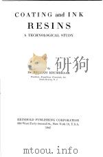 COATING AND INK RESINS PDF电子版封面 WILLIAM KRUMBHAAR